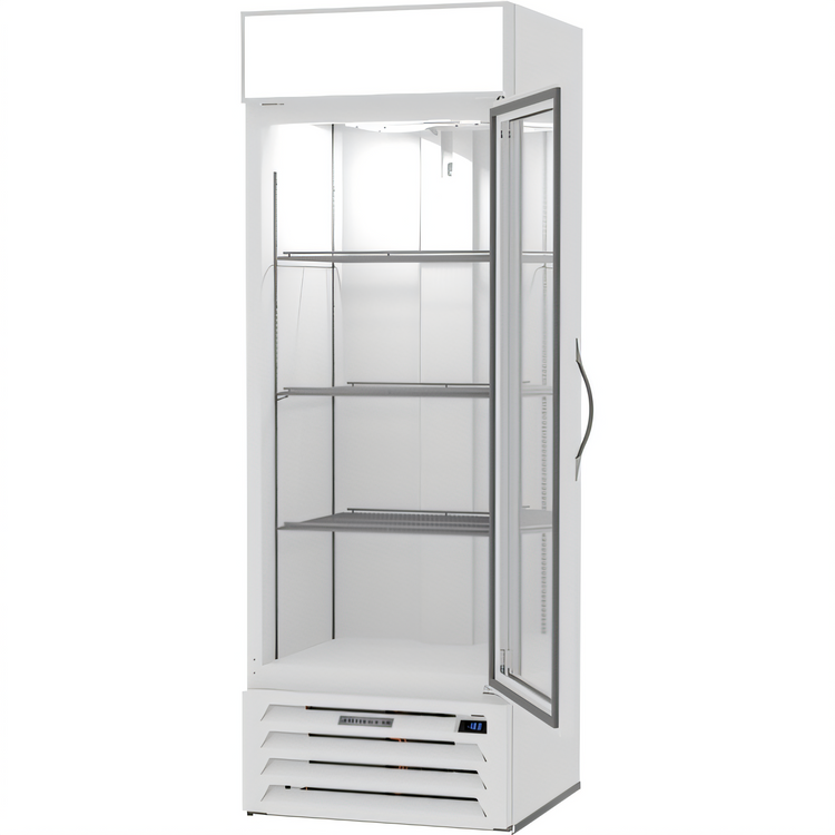 Product image #2 for Beverage-Air MarketMax 1-Section Reach-In Glass Door Freezer Merchandiser, 19.08 Cu. Ft., White