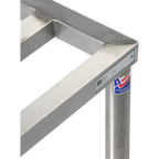 Thumbnail image #2 for John Boos JB04 1-Tier Stainless Steel Dunnage Rack with Adjustable Bullet Feet, 34 x 24 x 12 Inches