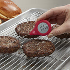 Thumbnail image #2 for Taylor Precision 5302142RD Digital Waterproof Meat Thermometer with 360° Rotating Display, Red Case of 36