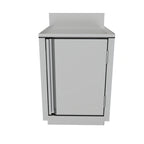 Thumbnail image #2 for BK Resources UBC-B-21-W18H Stainless Steel Underbar Cabinet, Flat Top, Pedestal Base, 18 x 21 Inches, Without Backsplash