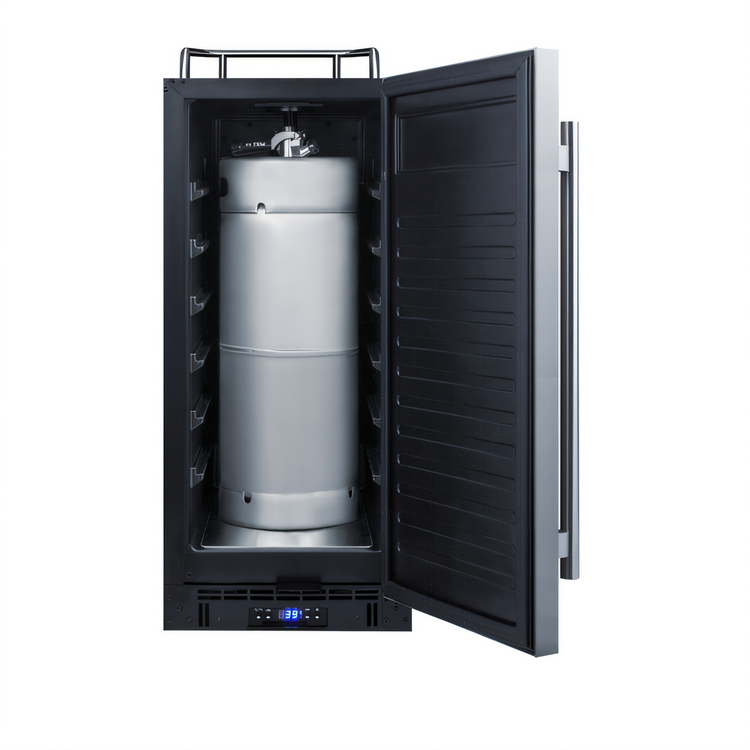 Product image #2 for Summit Commercial 15-Inch Built-In/Freestanding Draft Beer Cooler Dispenser, Stainless Steel, 1/6 Keg Capacity