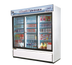 Thumbnail image #2 for Turbo Air TGM-69R(B)-N 3-Section Glass Door Merchandiser Refrigerator, 61.83 Cu. Ft., Black Trim
