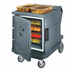 Thumbnail image #2 for Cambro Camtherm Low Profile Electric Hot Holding Cabinet Cart, Single Door, Celsius Digital Thermometer, Granite Gray