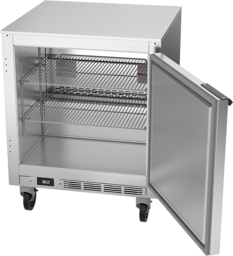 Product image #2 for Beverage-Air UCR27HC 27-Inch One-Section Shallow-Depth Undercounter Refrigerator