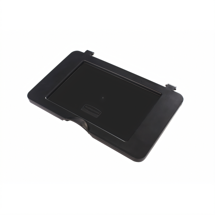 Product image #2 for Executive Black Plastic Waste Cover Bag Lid for Janitorial/Housekeeping Carts