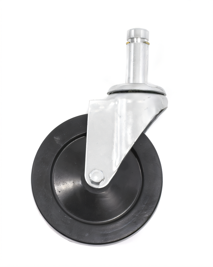 Product image #2 for Olympic 5-Inch Stem/Swivel Resilient Rubber Shelf Caster, 200 lb. Load Capacity