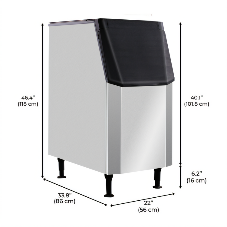Product image #2 for Resolute Ice Systems 305 lb Modular Ice Bin with Adjustable Legs