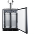 Thumbnail image #2 for Summit Commercial ADA-Compliant Dual-Tap Kegerator, Built-In/Freestanding, 5.5 Cu. Ft., 2 1/6-Barrel Keg Capacity