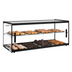 Thumbnail image #2 for KoolMore 36-Inch Countertop Self-Service 2-Tier Pastry Display Case with Sliding Glass Doors, Black Aluminum Frame, 4.2 Cu. Ft.