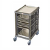 Thumbnail image #2 for Cambro Camshelving Ultimate Half-Size Mobile Sheet Pan Rack, 1-1/2 Inch Rail Spacing, 20 Pan Capacity, Brushed Graphite
