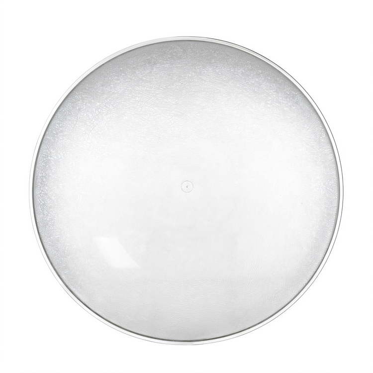 Product image #2 for Carlisle 33 Qt Clear Round Polycarbonate Pebbled Salad Bowl, 23 Inch Diameter