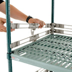 Thumbnail image #2 for Metro PRL24-2S Stackable Shelf Ledge, 24"W x 2"H, Polymer & Stainless Steel