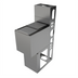 Thumbnail image #2 for BK Resources Underbar Insulated Stainless Steel Ice Bin with Sliding Cover