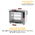 Thumbnail image #1 for Metro HotBlox Xpress S6 Pass-Thru Countertop Hot Food Holding Cabinet with Basic Controls and Clear Flip Doors