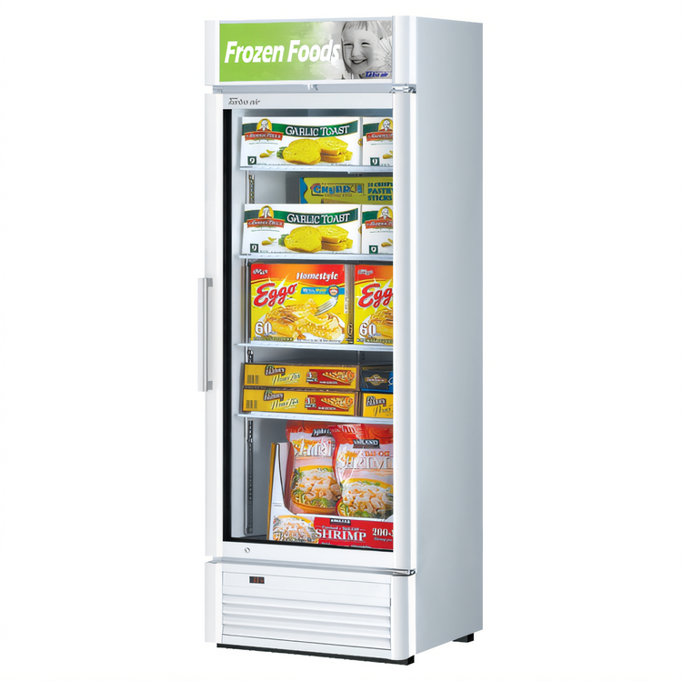Product image #2 for Turbo Air Super Deluxe 13.2 Cu. Ft. One-Section Glass Door Merchandiser Freezer