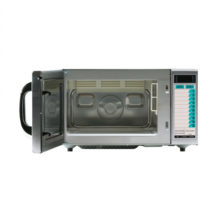Product image #2 for Sharp Express Defrost R-21LTF Medium Duty Countertop Commercial Microwave Oven, 1.0 Cu. Ft., 1000W, Stainless Steel