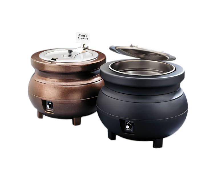 Product image #2 for Vollrath Cayenne Colonial Kettle 11 Qt Black Countertop Electric Rethermalizer Package