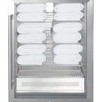 Thumbnail image #2 for Summit Commercial Accucold® PTHC65GUC Undercounter Heated Blanket Warmer Cabinet, Passive, Stainless Steel, Glass Door, 4.57 Cu. Ft.