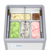 Thumbnail image #2 for KoolMore 26-Inch Gelato Dipping Cabinet Display Freezer with Sliding Glass Doors, 6 Cu. Ft.
