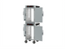 Thumbnail image #2 for Metro HotBlox Narrow Mobile Dual-Cavity Pass-Thru Insulated Holding Cabinet, 16-Pan, Analog, Solid Doors