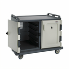 Thumbnail image #1 for Cambro MDC1418S20191 20-Tray Low-Profile Insulated Meal Delivery Cart, 2-Compartment, for 14 x 18-Inch Trays