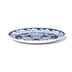 Thumbnail image #2 for American Metalcraft Isabella 11-Inch Round Melamine Plate, Blue and White Floral Pattern