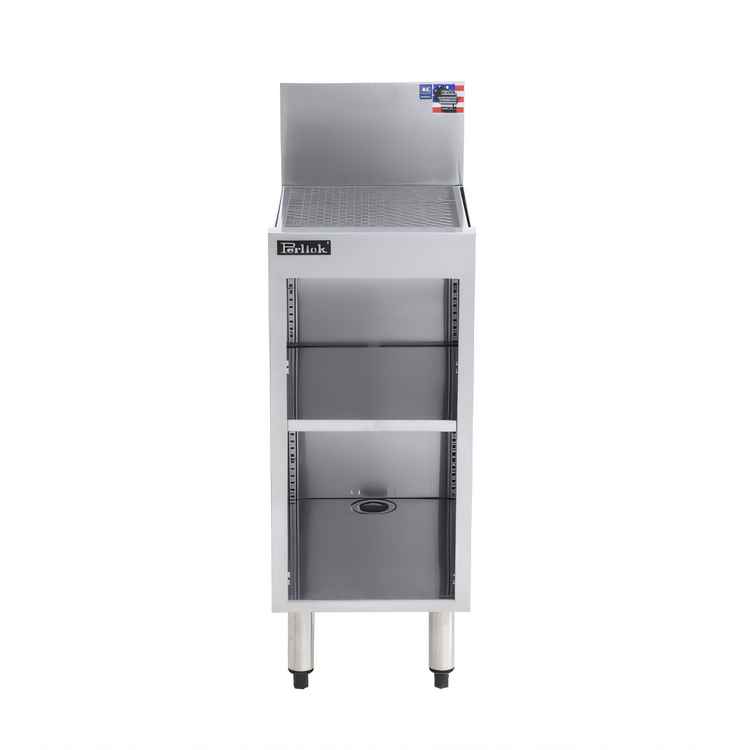 Product image #2 for Perlick Top Shelf TS12SC 12-Inch Wide Freestanding Underbar Storage Cabinet with Drainboard Top