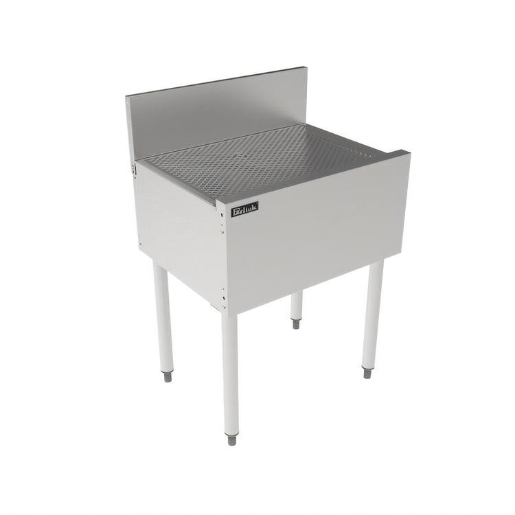 Product image #2 for Perlick TS Series 24-Inch Freestanding Stainless Steel Underbar Drainboard with 6-Inch Backsplash