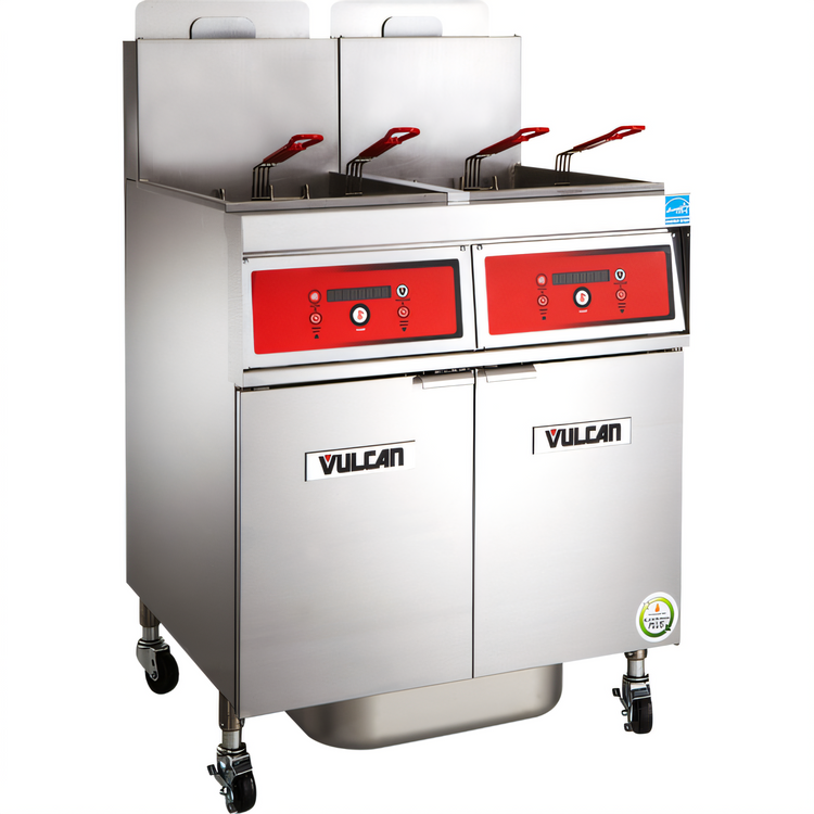 Product image #2 for Vulcan PowerFry5 31-Inch Two-Vat Gas Fryer with KleenScreen PLUS Filtration