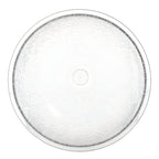 Thumbnail image #2 for CFS Brands 721807 18-Quart Clear Round Polycarbonate Pebbled Salad Bowl Case of 4