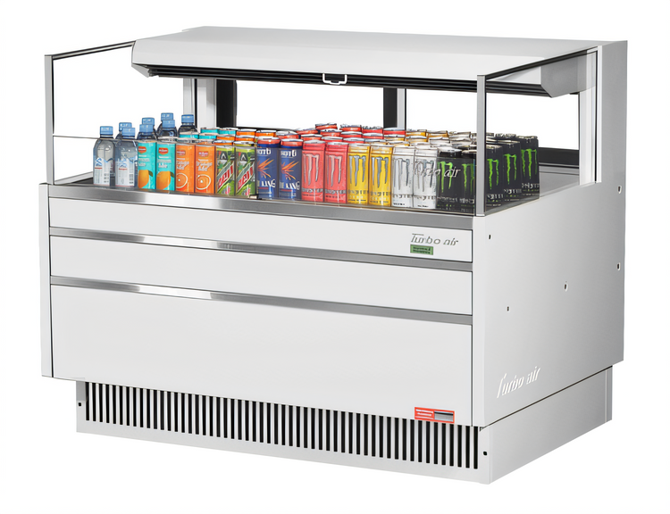 Product image #2 for Turbo Air 48-Inch Low-Profile Horizontal Open Display Merchandiser, Deck Only, 6.3 Cu. Ft.