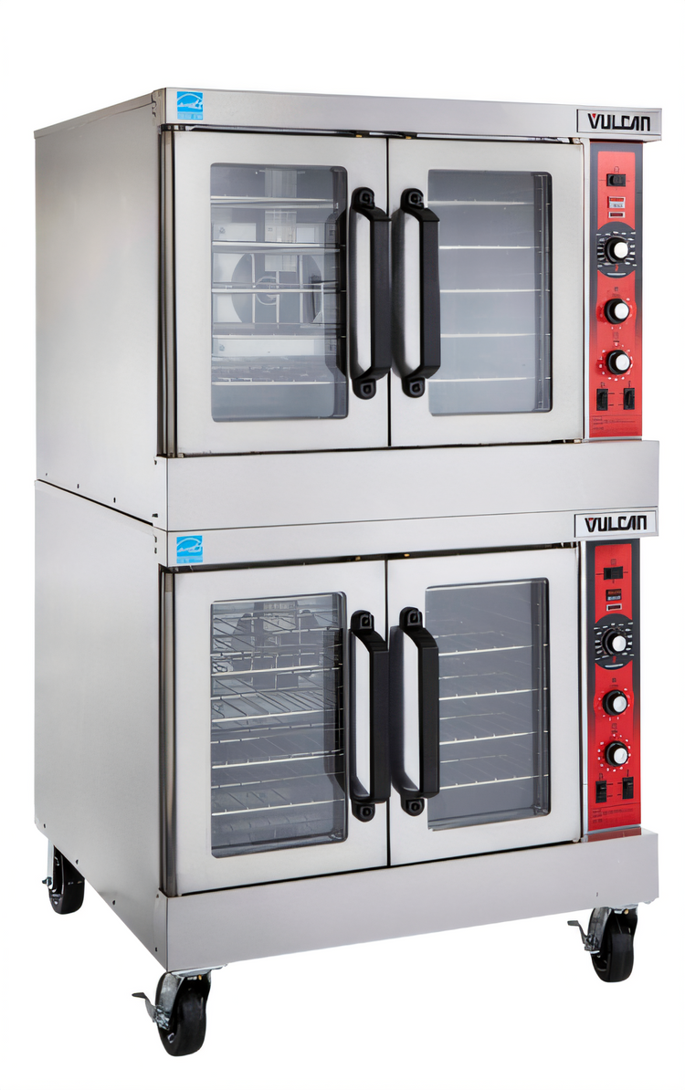 Product image #2 for Vulcan SG44 Full-Size Double-Deck Gas Convection Oven, 5-Pan Capacity per Section