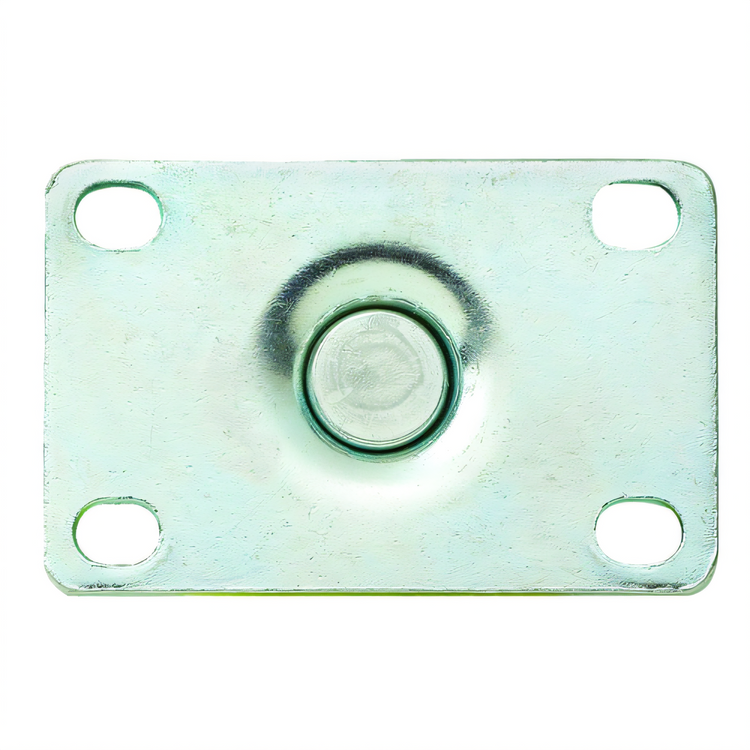 Product image #2 for Universal 5-Inch Plate Caster Set with Brake, Polyurethane, 220 lb Capacity