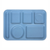 Thumbnail image #2 for 6-Compartment Left-Handed Rectangular Melamine Compartment Tray