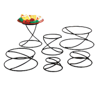 Contempo Stainless Steel Pizza Stand/Riser with Swirl Design