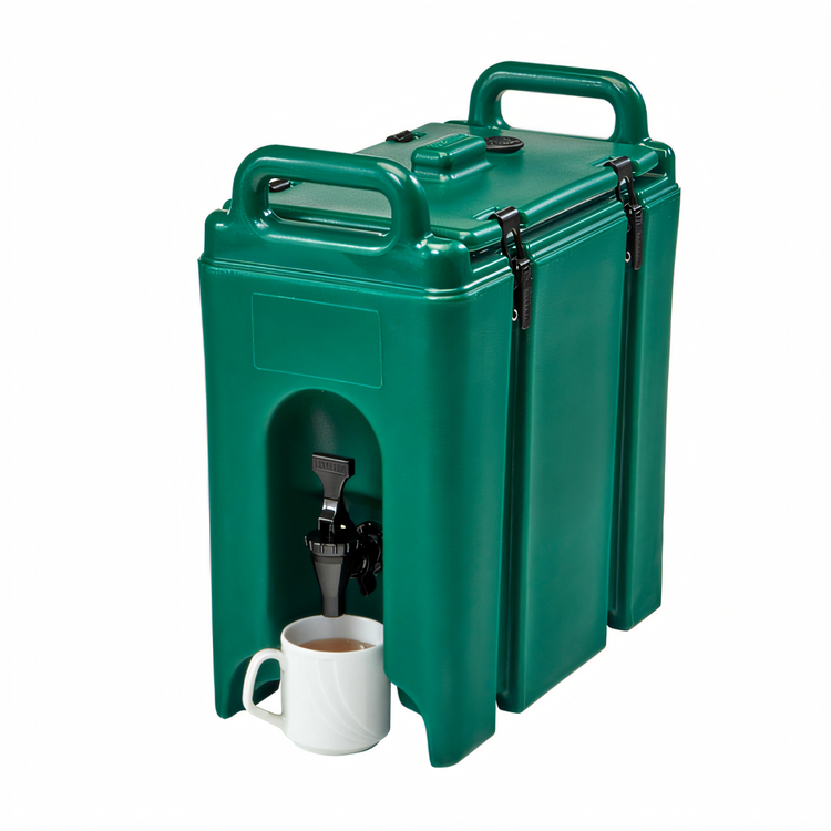Product image #2 for Cambro Camtainer 2-1/2 Gallon Insulated Beverage Carrier, Kentucky Green