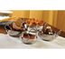 Thumbnail image #1 for American Metalcraft 32 oz. Round Stainless Steel Balti Dish with Handles, Mirror Finish