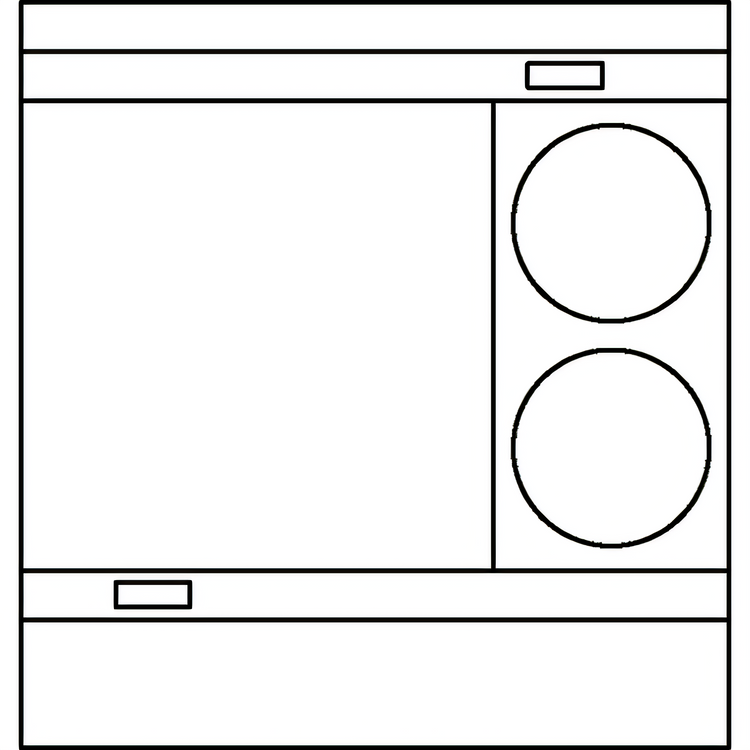 Product image #2 for Lang Marine 36-Inch Electric Heavy Duty Range with Convection Oven Base, 24-Inch Griddle, and 2 French Plates