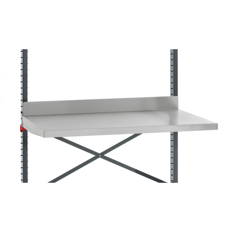Product image #2 for Metro SmartLever 30" x 42" Stainless Steel Work Surface with 4" Backsplash
