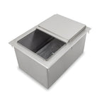 Thumbnail image #2 for John Boos PB-DIIB2820CP10 Drop-In Stainless Steel Ice Bin with 10-Circuit Cold Plate and Sliding Lid