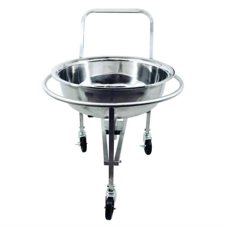 Product image #2 for Stainless Steel Roto Cart with 3 Welded Wheels and 2 Braked Wheels