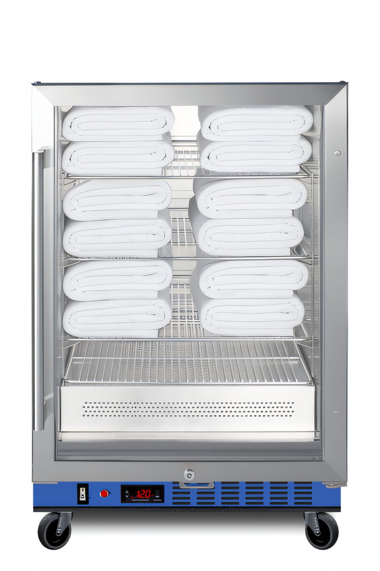 Product image #2 for Accucold 24 Inch Undercounter Heated Blanket Warmer Cabinet with Glass Door