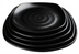 Thumbnail image #2 for Ardesia Rika 10-3/4 Inch Square Black Melamine Plate, 24-Count Case