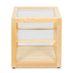 Thumbnail image #2 for Koolmore KM-BDW-15E Artisan Wooden Bakery Square Display Case, 1.0 cu. ft., Countertop, 15.25"H x 15"W x 14.5"W, (1) tempered glass shelf, open-back