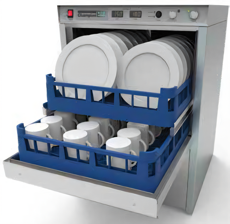 Product image #2 for Champion UH130B MAX High-Temperature Sanitizing Undercounter Dishwasher, 20 x 20 Rack, 25 Racks/Hour