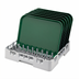 Thumbnail image #2 for Cambro Camrack Full Size 9 x 9 Peg Dish Rack, Soft Gray