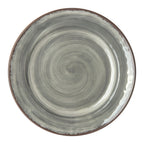 Thumbnail image #2 for CFS Brands Mingle™ 5400718 Melamine Bread & Butter Plate, 7-inch Round, Smoke Gray, Medium Rim Case of 12