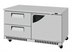 Thumbnail image #2 for Turbo Air Super Deluxe Series 60-1/4 Inch Two-Section Undercounter Refrigerator with 1 Solid Door and 2 Drawers, 14.8 Cu. Ft., Front Breathing Airflow