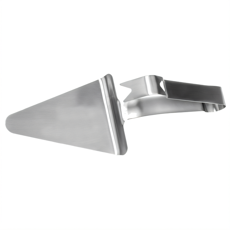 Product image #2 for Winco 5-1/2 x 4-1/2 Inch Wedge-Shaped Pizza Server Tong, 18/8 Stainless Steel