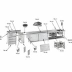 Thumbnail image #1 for Advance Tabco TA-42-36 Interior Partition, 2-1/2 x 36 Inches